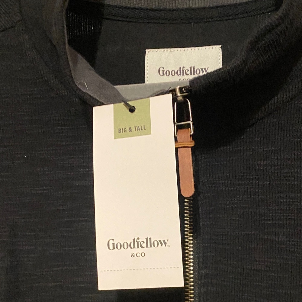 Goodfellow & Co Men's Black Zip-Up Sweater - Picture 4 of 9